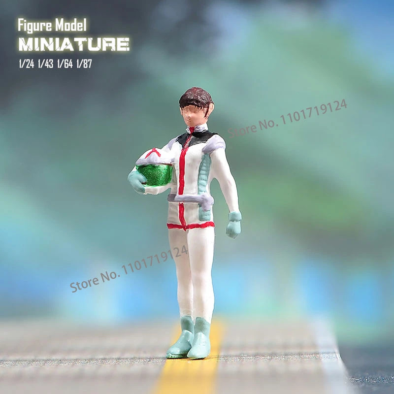 Miniatures 1/24 1/64 1/43 1/87 Anime Fighter Boy Girl Figure Diorama Street Scene Sand Table Prop Model For Car Vehicle