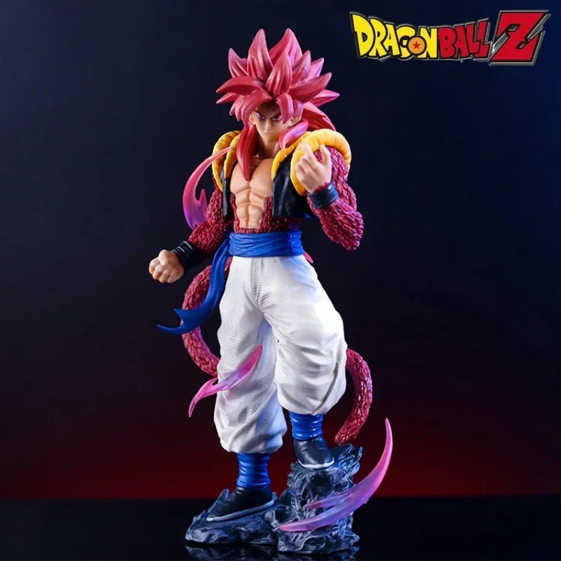 Dragon Ball Gogeta Super Saiyan 4 Actionfigur 25 cm Son Goku mit Vegeta kombinierte Figur PVC-Modell Puppen Spielzeug Geschenke