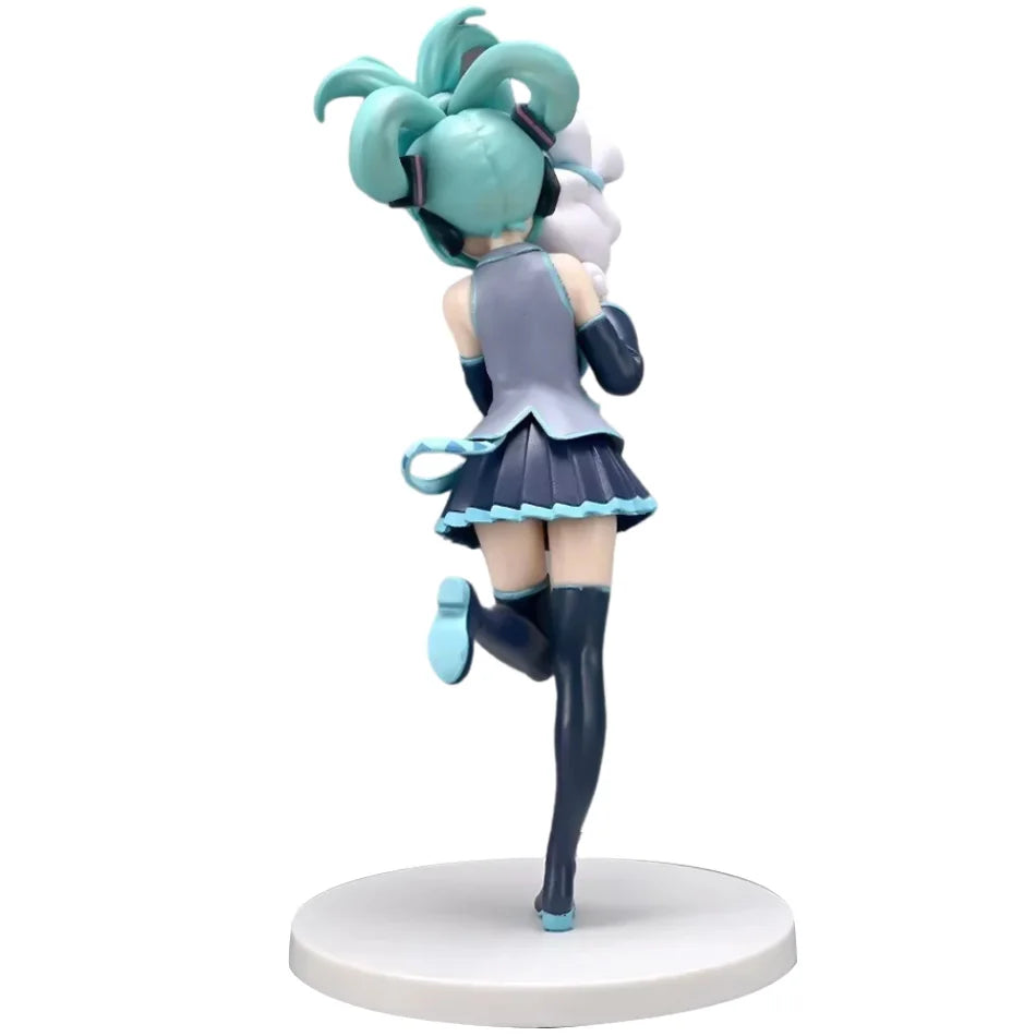 14-20cm Anime Hatsune Miku Figure X Cinnamoroll Peripheral Collectible PVC Models Decorative Decorations Children Kawaii Gift