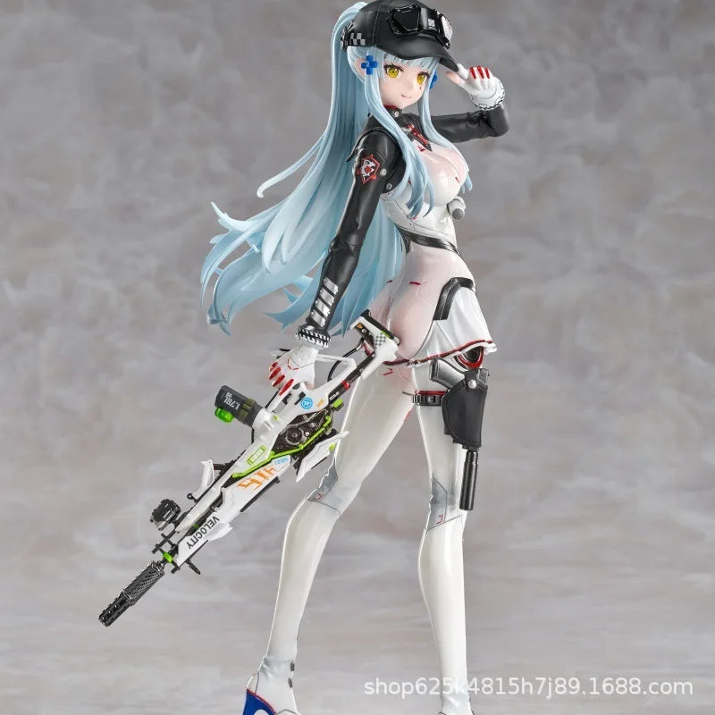 New Keloke Speed Star Girls Frontline Hk416 Mecha Girl Anime Figure Fully Painted Pvc Statue Desktop Ornament For Anime Fans