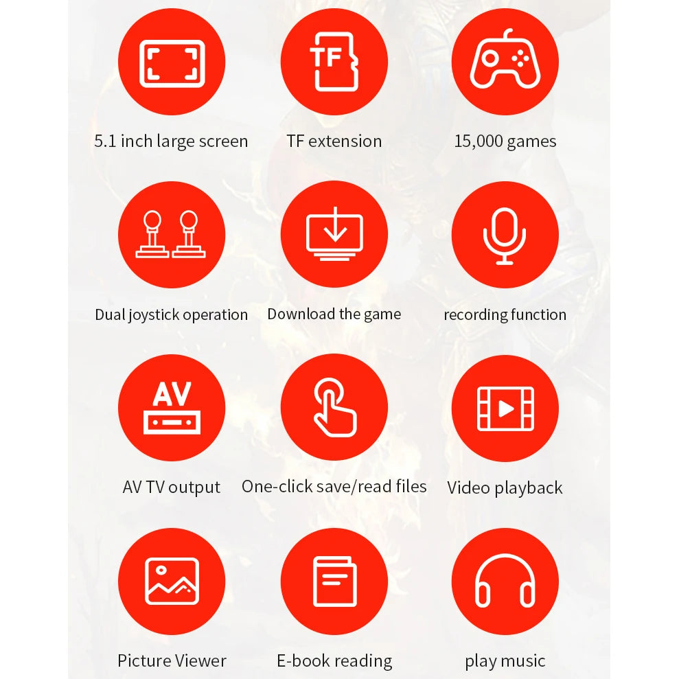 Handheld Portable Retro Video Game Console Player Arcade for Children Kids Videogame TV Hand Emulator Retrogaming Classic Device