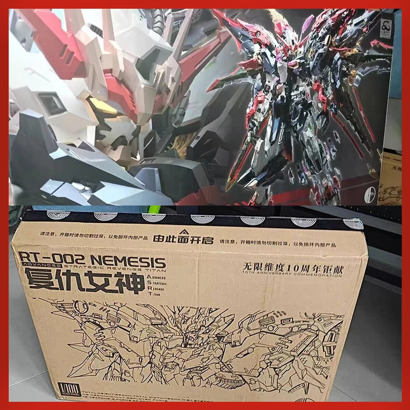 Mg 1/100 In Stock Infinite Dimension Nemesis Assembly Model Kits Toy Strategic Revenge Titan Action Figure Rt-002 Scale Gift