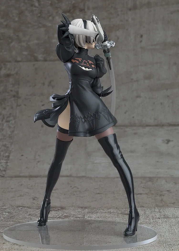 18CM Аниме NieR: Automata - YoRHa No. 2 Type B - Версия 2.0 Премиум Чоконосе Модел Играчка Кукла Екшън Фигурка