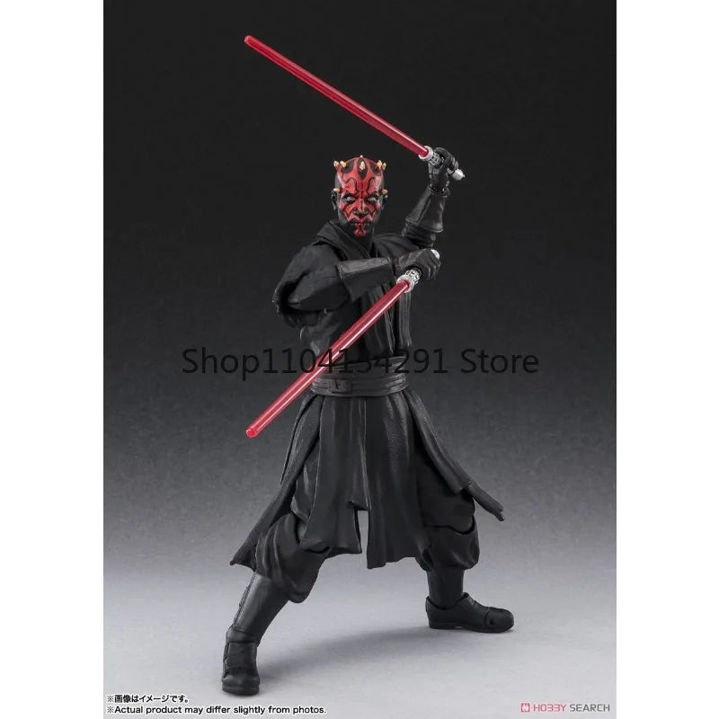 Bandai Original S.H.Figuarts Star Wars Anime Figure Darth Maul Action Figure Toys for Boys Girls Kids Children Birthday Gifts
