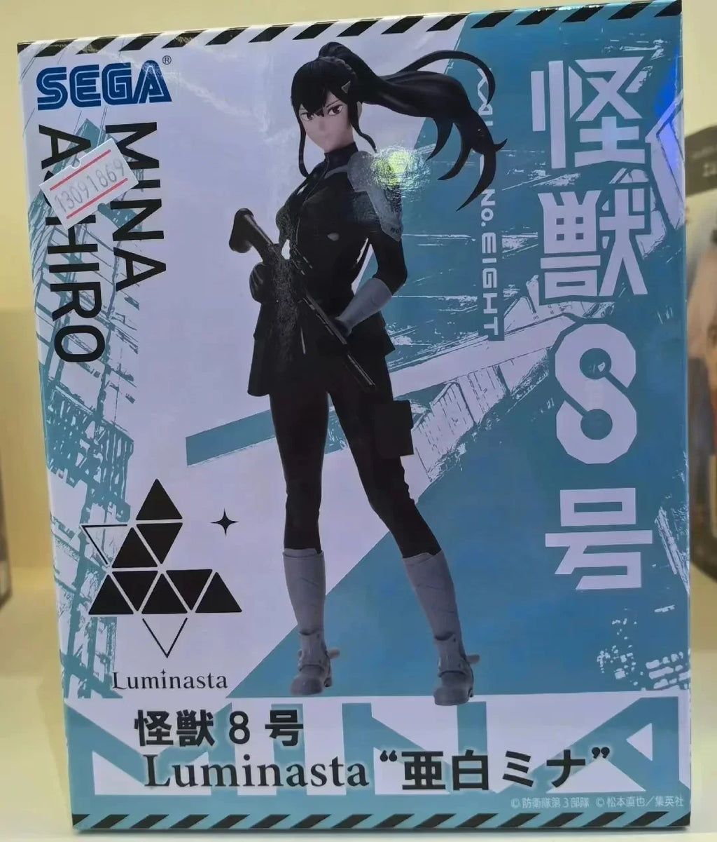 In Stock SEGA Luminasta Kaiju No. 8 Hibino Kafka Ashiro Mina 20Cm Original Anime Figure Pvc Model Collectible Toys for Boys