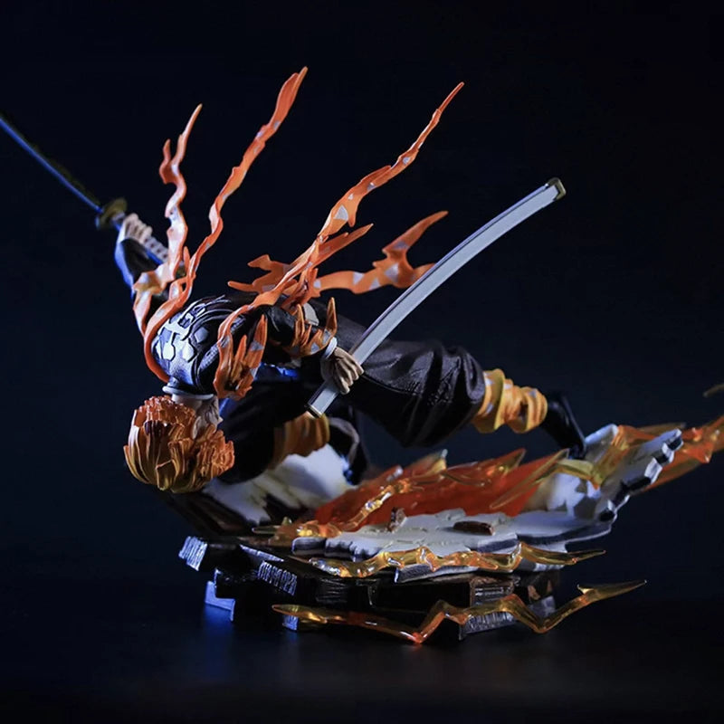 Demon Slayer Agatsuma Zenitsu Infinity Castle Luminous Action Figure Honoikazuchi Series Model Ornament Gk Youth Toy