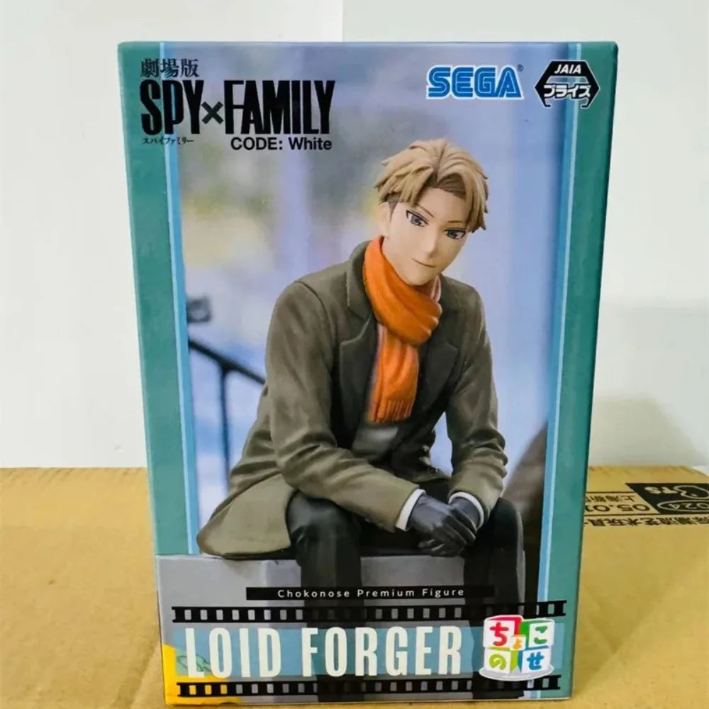 In Stock SEGA Original Genuine SPY×FAMILY CODE: White Loid Forger Premium Chokonose Figure 14cm Collections Model Toy Figures