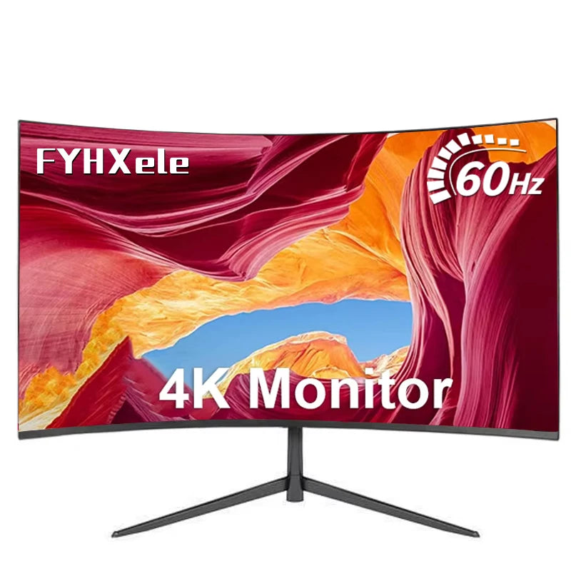 32"  IPS 4K 60Hz Cruved Monitor LED Display UHD HDR400 Desktop Gaming Computer Screen HDMI-compatible/DP/Audio/Type-C 3840*2160