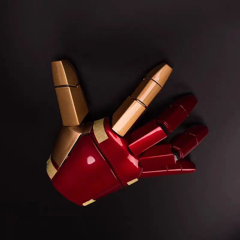 Iron Man Armor Wearable Arms Mk42 Gloves Led Lighting Cosplay Model Toy Left And Right Hands Compatible Decoration Prop Gift