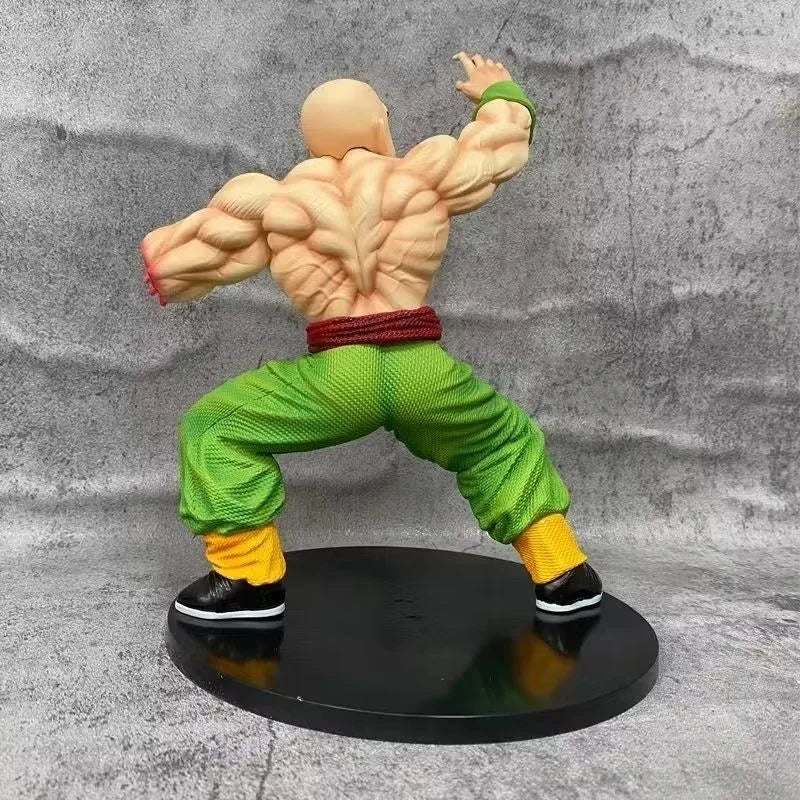 24cm/9.4in Anime Dragon Ball Figure Broken arm injury Tien Shinhan Action Figures Pvc Statue Collection Model Toys Gifts