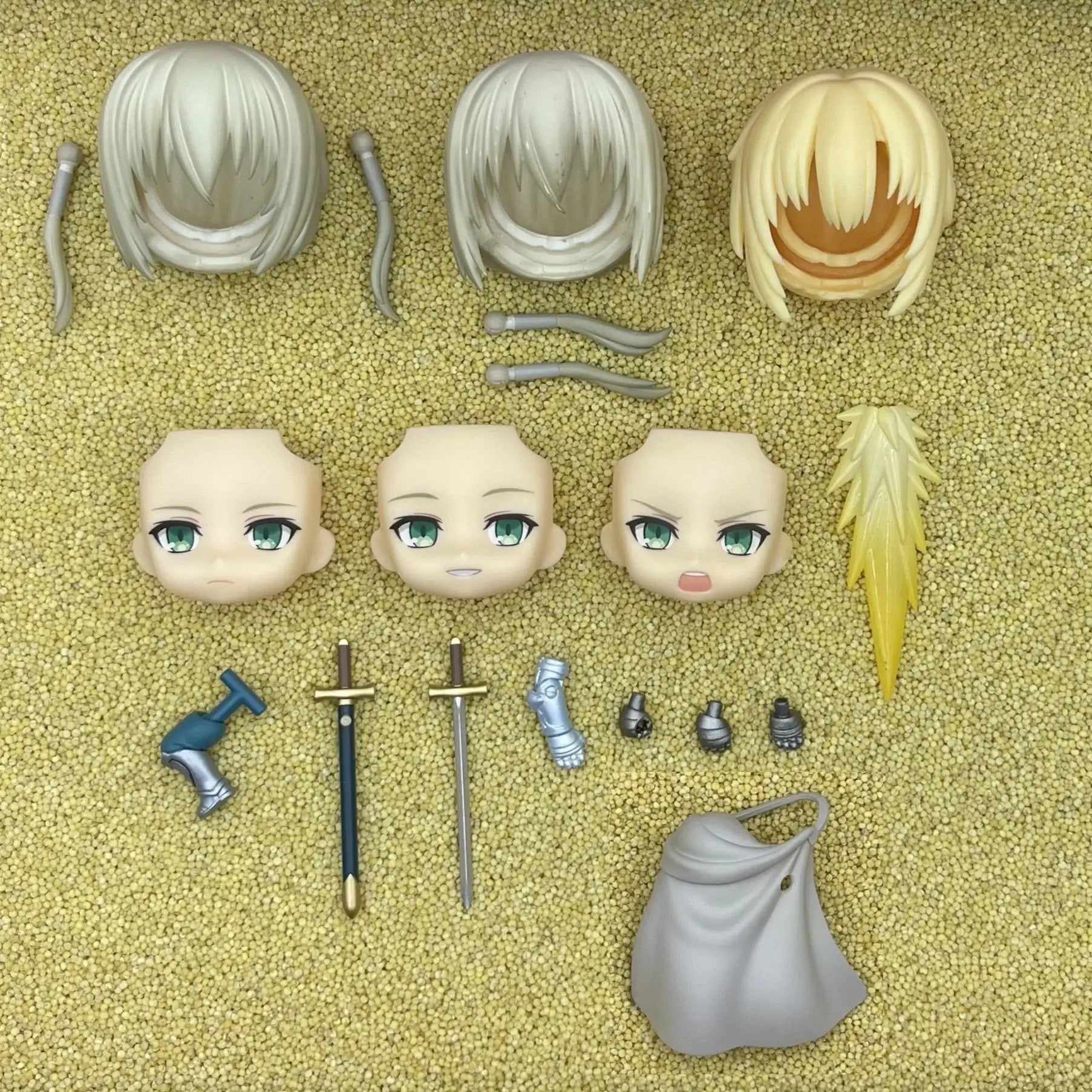 beideweier GSC Clay Man Face doll face hair doll accessories