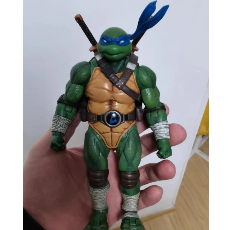 Original Lingjihun 1/12 Ninja Raphael Leonardo Action Figure Pvc Figurine Collect Hobby Toy Christmas Gift  Anime Fans In Stock