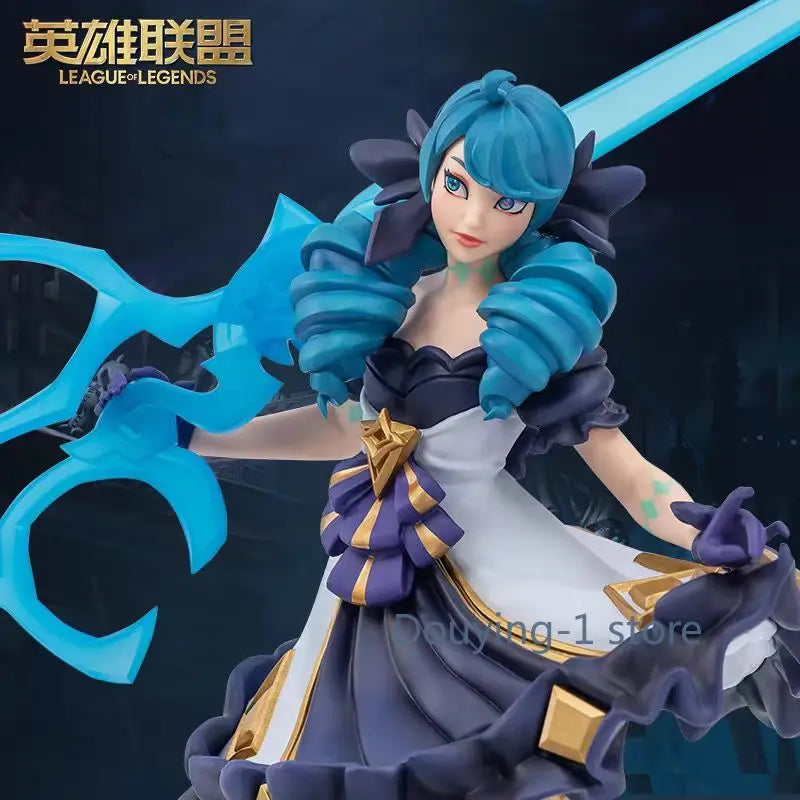 В наличност League of Legends LOL Spirit Doll Gwen Medium Sculpture Decorations Figurines Game Peripheral