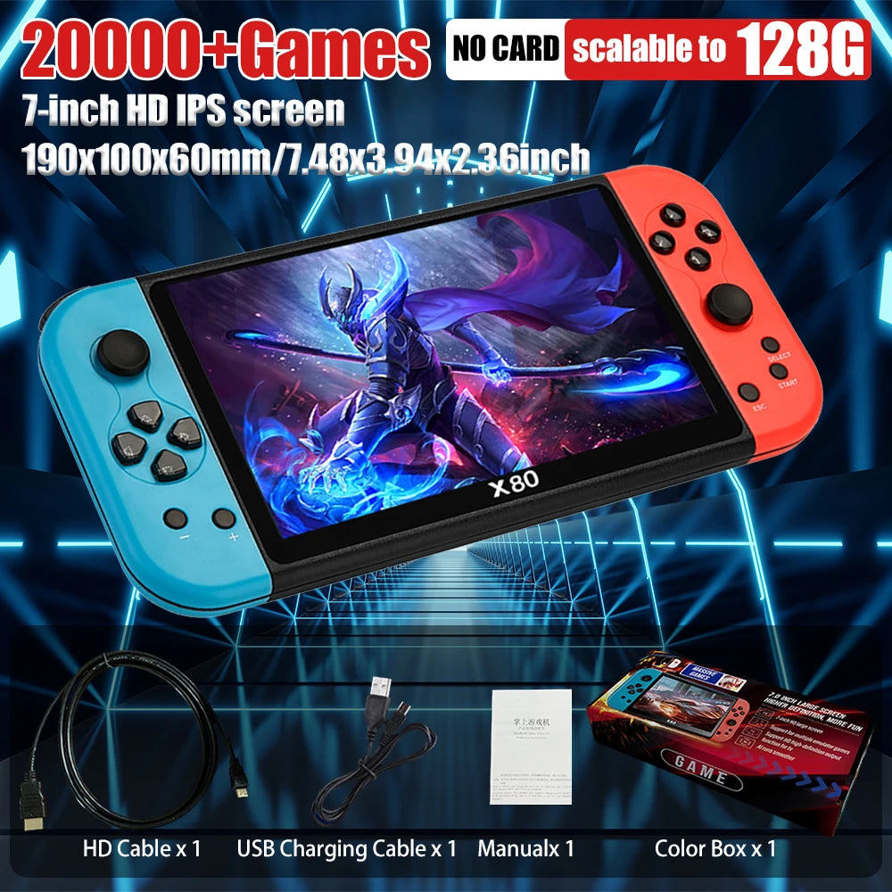 Gaming Portable Handheld Retro Video Game Console Player Portatil Mini Arcade Videogames for Hand Held Family Pocket Retrogaming