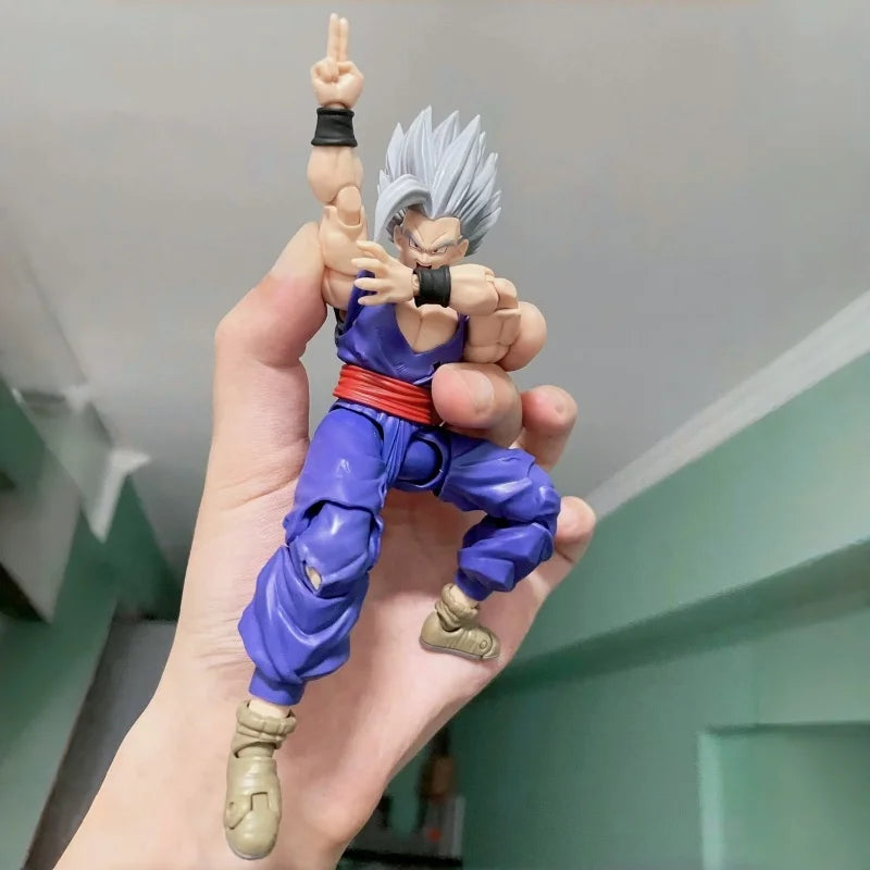 New Shf Dragon Ball Son Gohan Beast Action Figure Pvc Collection Dolls Anime 17cm Super Saiyan Gohan Figurine Desktop Toys Gifts