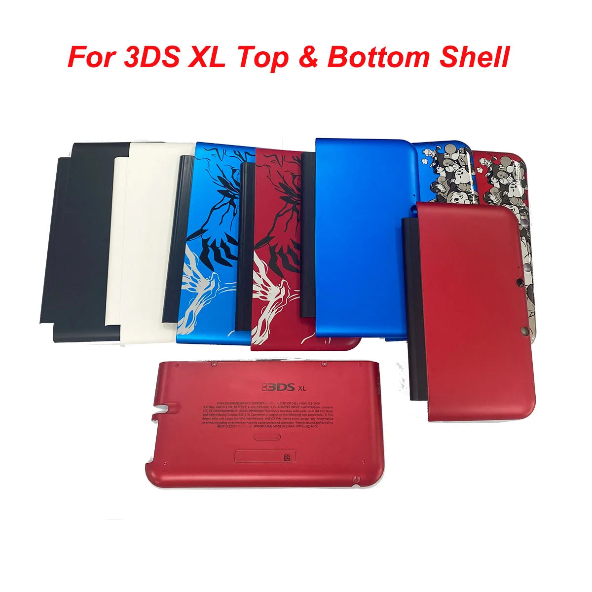Replacement Shell for 3DSXL Console Housing Front Back Faceplate Case Cover for 3DS XL LL