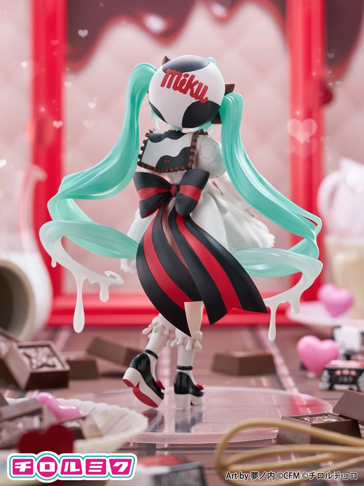 Original Genuine FuRyu Prepainted Hatsune Miku X Tirol Chocolate Trio-Try-iT Figure Piapro Characters Hatsune Miku Milk Ver Gift