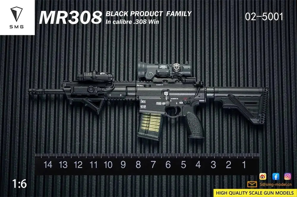 Hot Sale 1/6 EASY&SIMPLE ES MR308 Series Clips Main Weapon PVC Material Not Real About 15CM Can't be Fired For 12" Action Figure