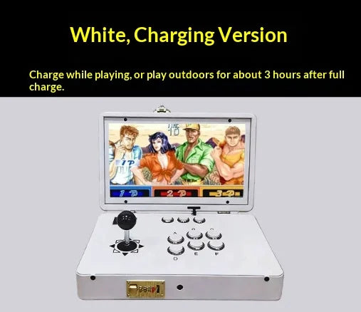 2026 New 14-inch Large Screen Home Game Console for Two-Player Fighting Built-in Games No Lag Street Fighter Arcade Game Console