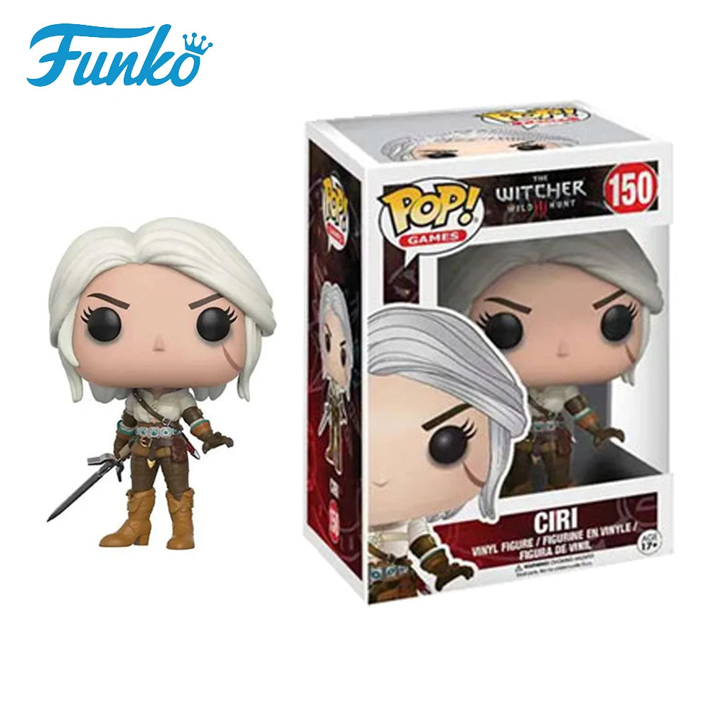 FUNKO Action Figures The Witcher Wild Hunt Periphery Ciri Yennefer Geralt Triss Q-version Doll Decorative Ornament Collect Gift