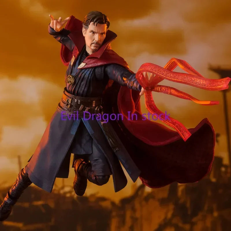 Bandai Marvel Figures Anime Figure SHF Avengers: Infinity War Doctor Strange Genuine Model Action Toy Figure Toys for Children