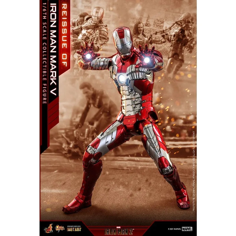 New Original Hot Toys Marvel IRON MAN MARK 5 MMS400 Action Figures Toys Gifts Collection