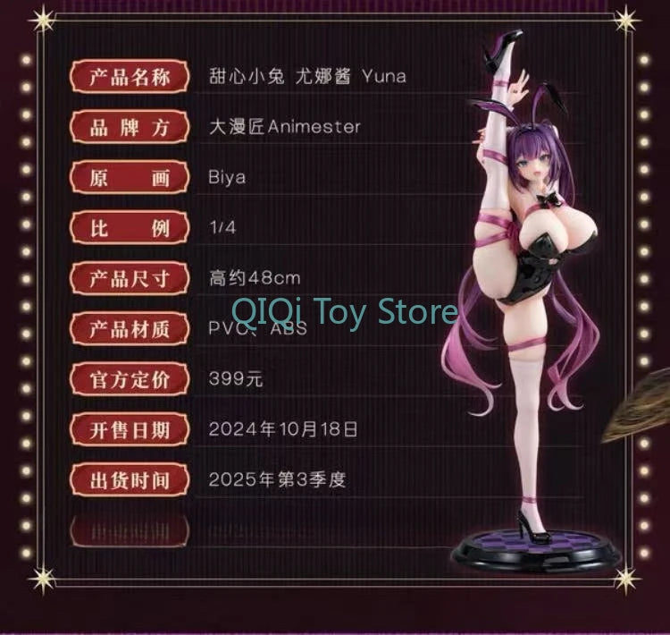 in stock  Original box  Rabbit's Nest Series 1/4 Black Nun Bunny Girl Hand-made Ornaments