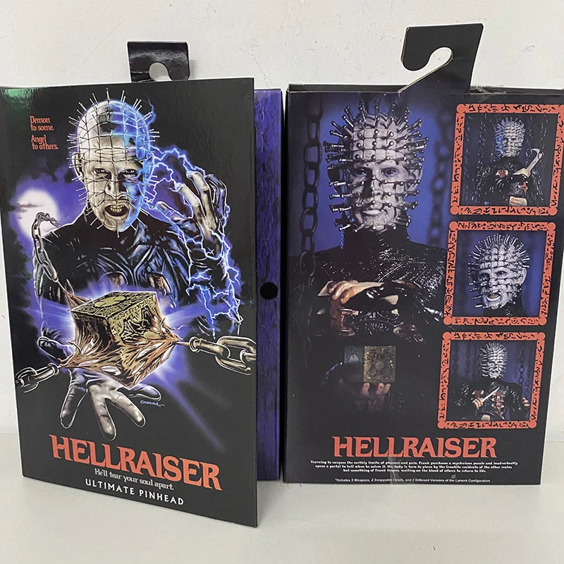 NECA Figure Hellraiser He'll Tear Your Soul Apart Ultimate Pinhead Action Figure PVC Movable Collection Toy Birthday Gifts