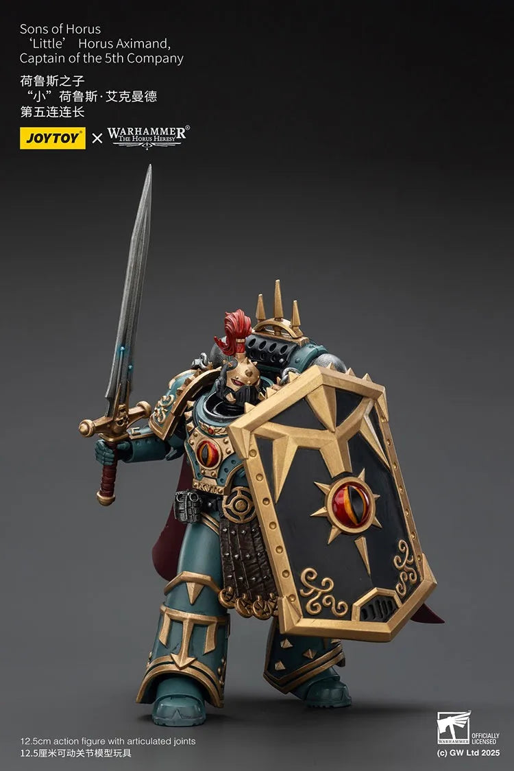 JOYTOY Warhammer "The Horus Heresy" Sons of Horus 'Little’Horus Aximand,Captain of the 5th Company Action Figures Doll Collect