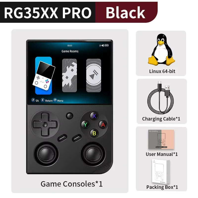 ANBERNIC RG 35XXPro Retro Handheld Game Console RG35XX Pro Gaming Player Support RixelHK WiFi Streaming Controller HD TV Output