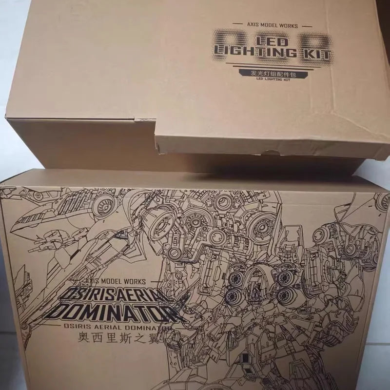 In Stock AXIS MODEL WORKS OSIRIS AERIAL DOMINATOR 1/100 Assembling Movability Model Toys Mecha NZ-666 Kshatriya LED LIGHTING KIT