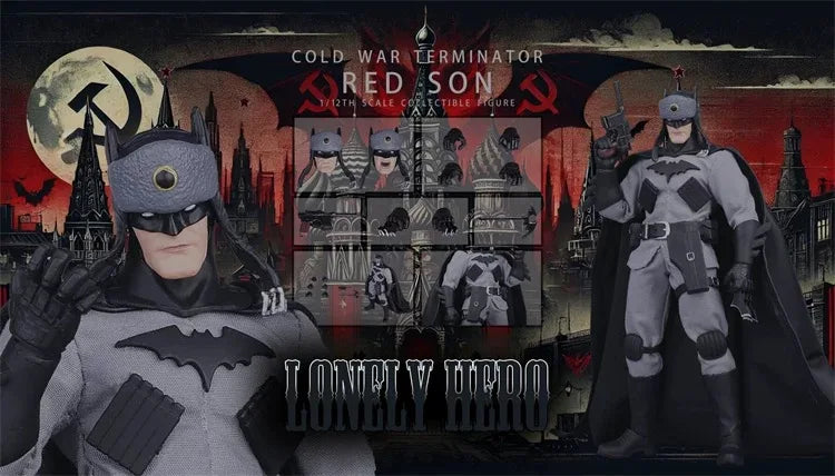 Spot Joy Man Toys JMToys JM001 1/12 Red Series Cold War Terminator Lonely Hero Batman Design 6" Full Set Action Figure Model Toy