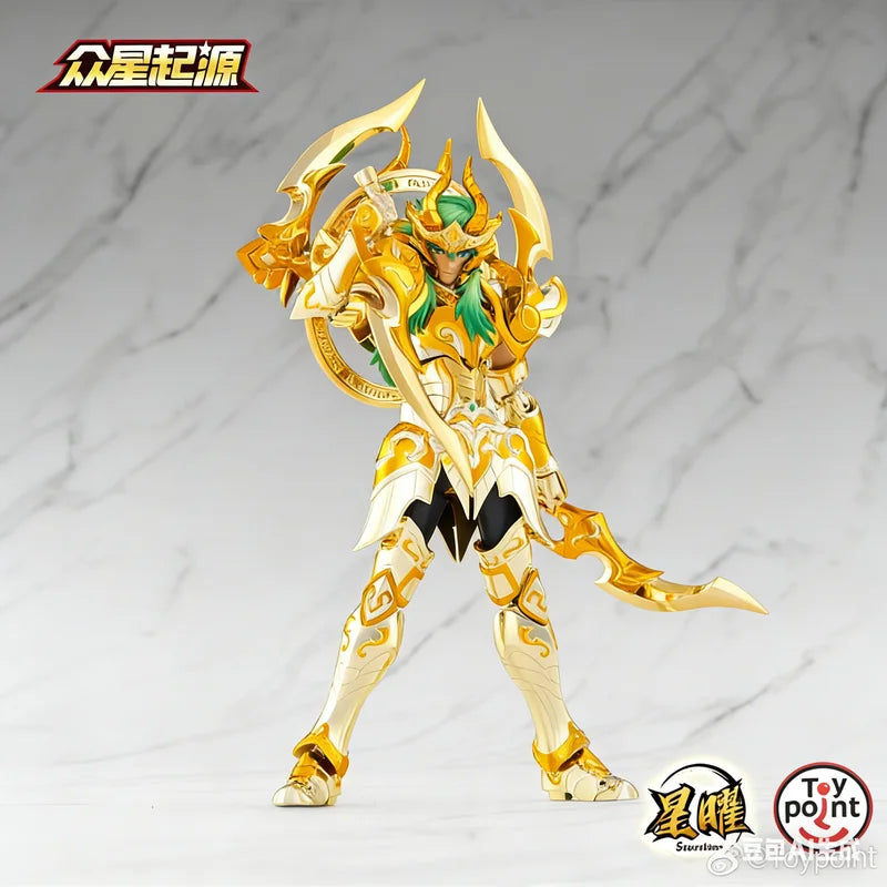 Toypoint/Tp Saint Seiya Action Figure Capricorn Shura Myth Cloth Gold Knights Accessory Model Kit Collectible Level Figurines