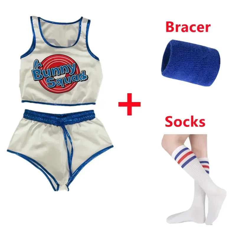 Space Lola Bunny Rabbit Cosplay Kostüm Kaninchen Bunny Jam Kostüme Frauen Mädchen Halloween Party Kleidung Karnevalsanzug