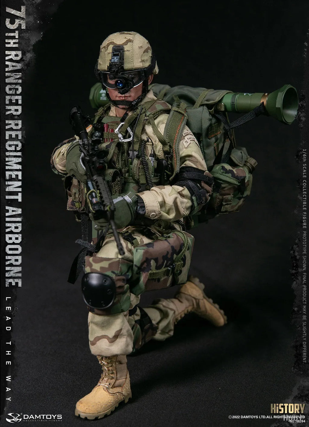 【MT】DAMTOYS NO.78094 US Army STHRANGER REGIMENT AIRBORNE 1/6 Action Figure Model Toys