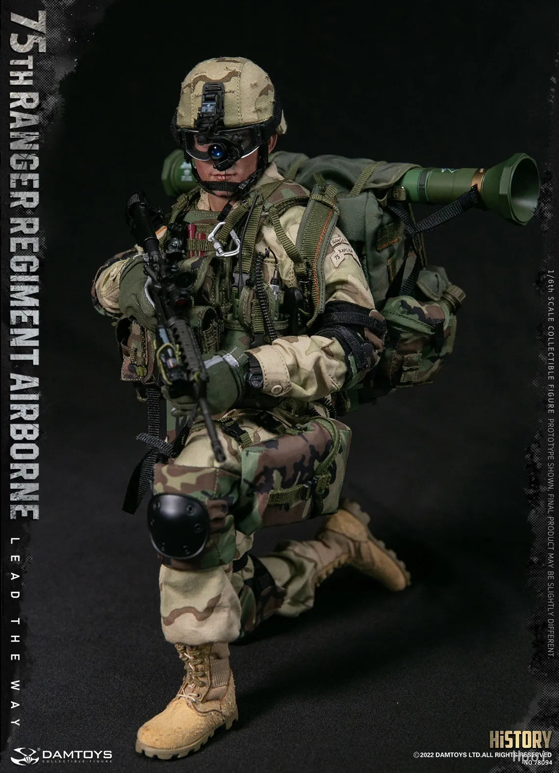 【MT】DAMTOYS NO.78094 US Army STHRANGER REGIMENT AIRBORNE 1/6 Action Figure Model Toys
