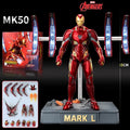 Iron Man MK50 And Mk50 Weapon Accessory Scene Set Action Figure Movable Can emit light Model Avengers Pvc Action Toy For Gift