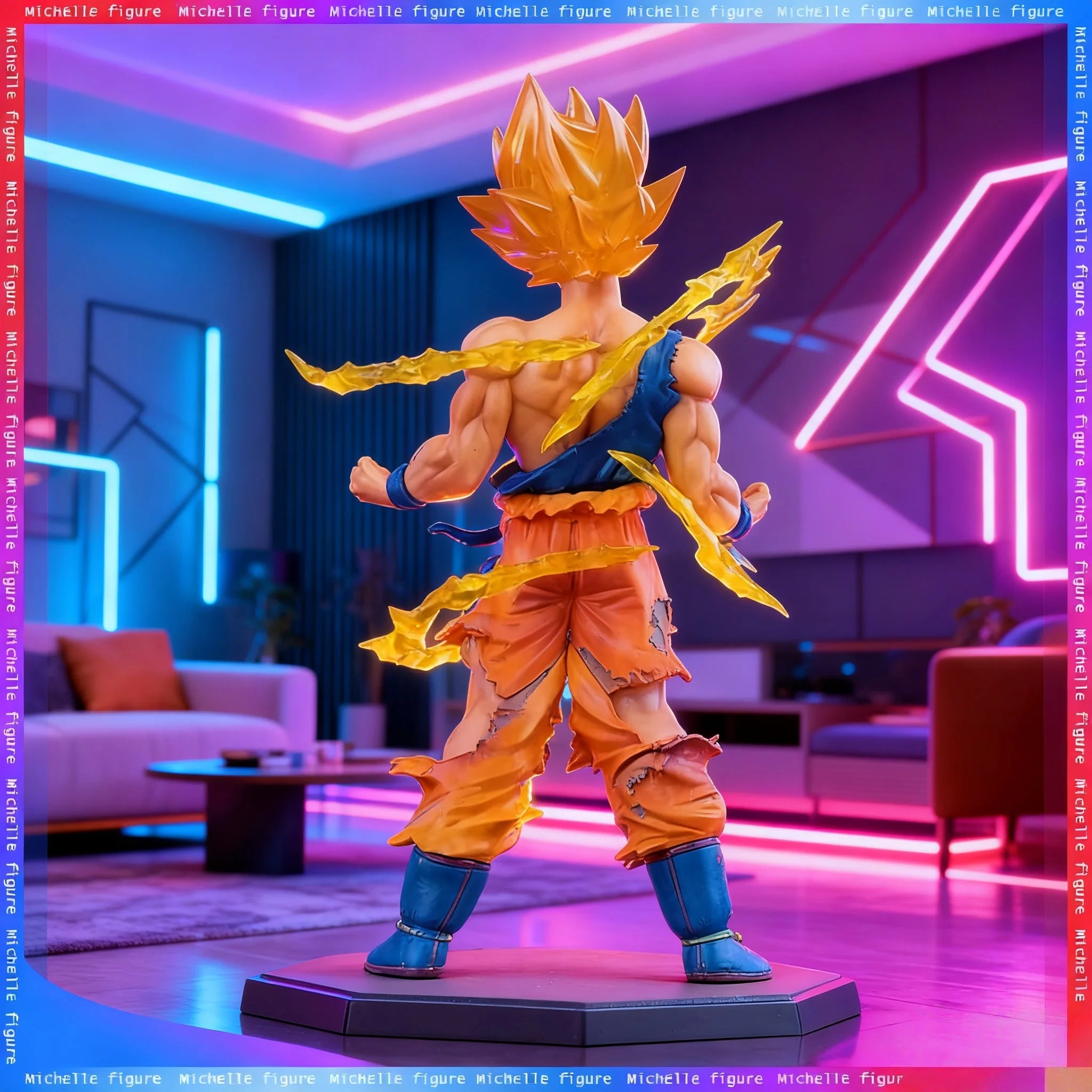 Hot anime Dragon Ball Son Wukong Super Saiyan Doll Wukong DBZ Action Doll Model Desktop Decoration Ornament Gift Collection Doll