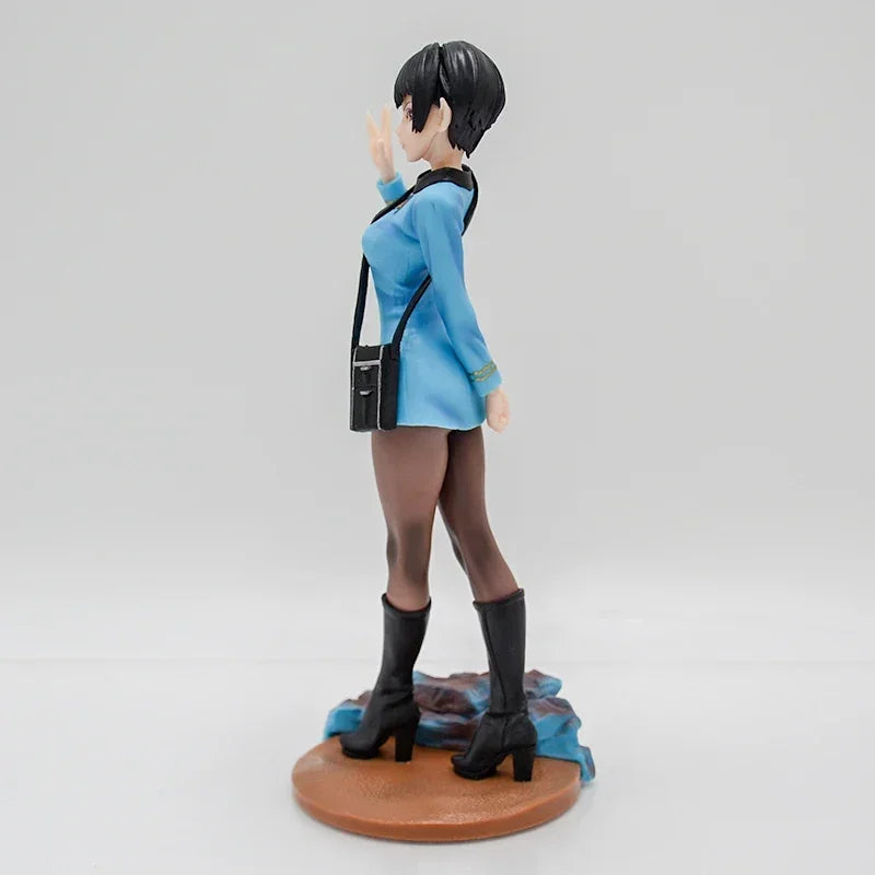 Star Trek Bishoujo Medical 21cm Officer Anime Girl Figure Command/Vulcan Science Officer Action Figure Collection Model Doll Toy
