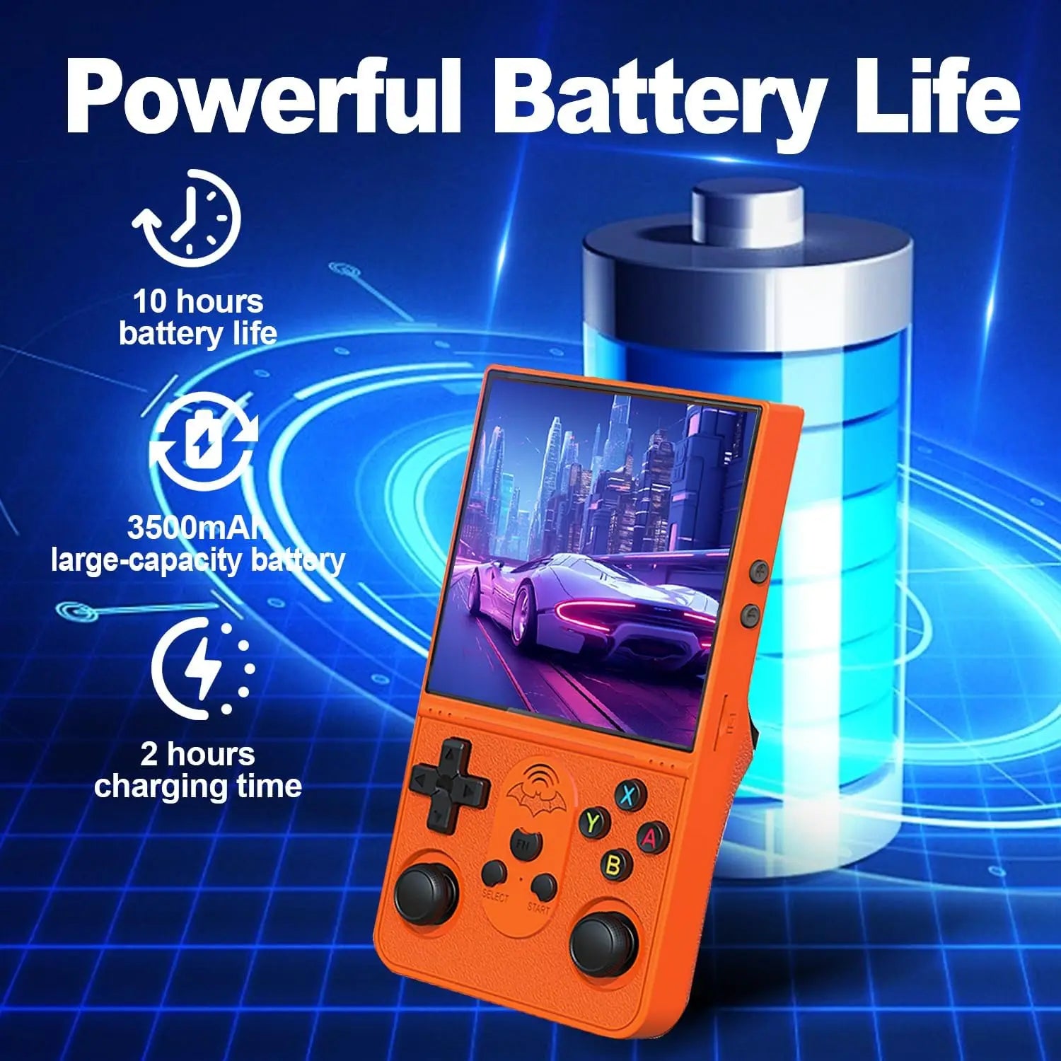 Retro Gaming Console 64G Handheld Video Player Linux System 4.0'' IPS Screen