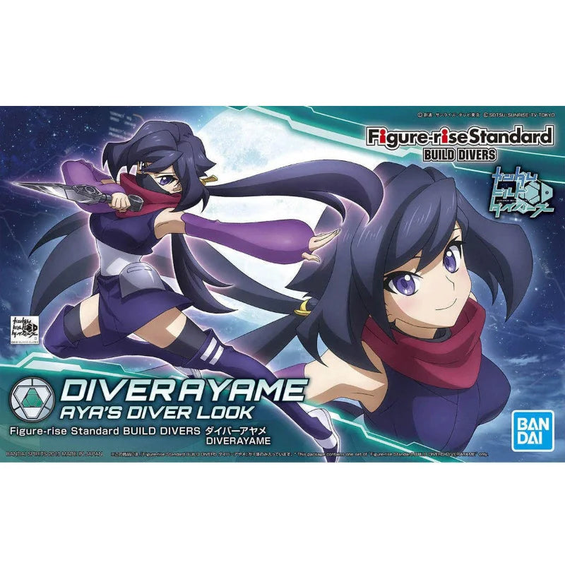 Bandai Original Genuine Figure Gundam Model Kit Figure-rise Standard Diver Ayame Collection Action Figure Model Boys Toys Gifts