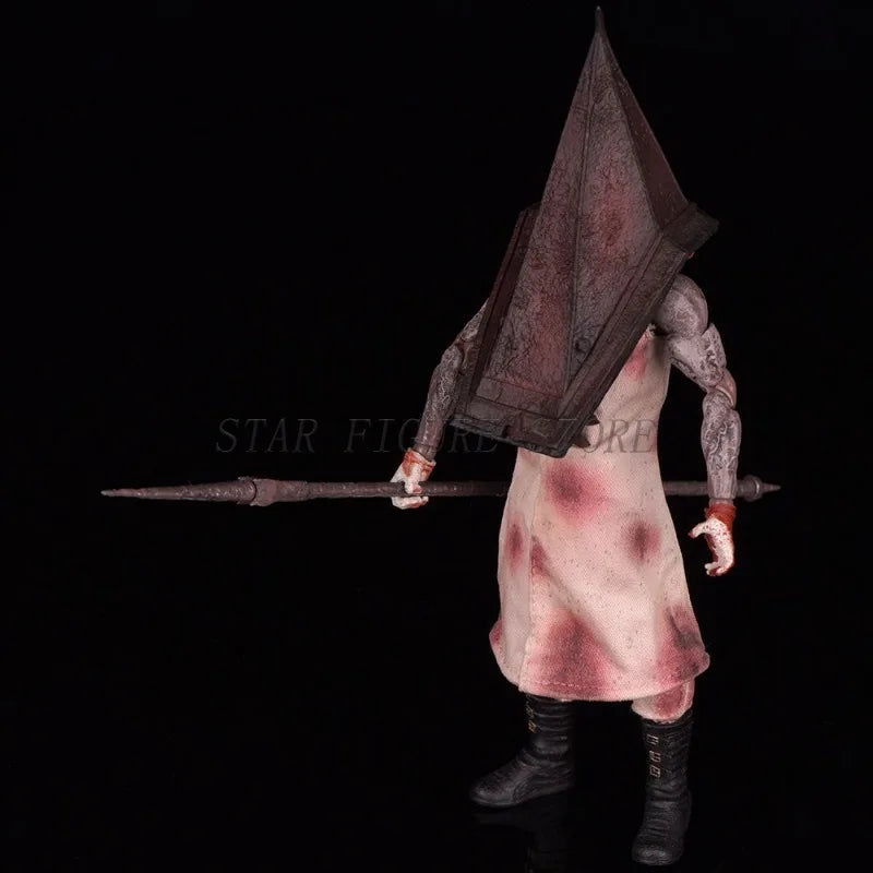 MEZCO Pyramid Head Action Figure Silent Hill 2 Red Pyramid Thing Figurine ONE:12 Collection Desktop Ornaments 17cm PVC Model Toy