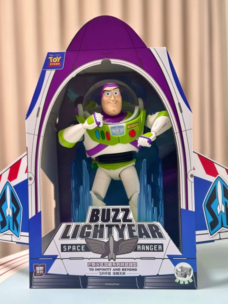 Disney Toy Story Buzz Lightyear Assembly Toy 17joints Movable 30cm Trendy Desktop Decoration Collectible Model Gift For Children