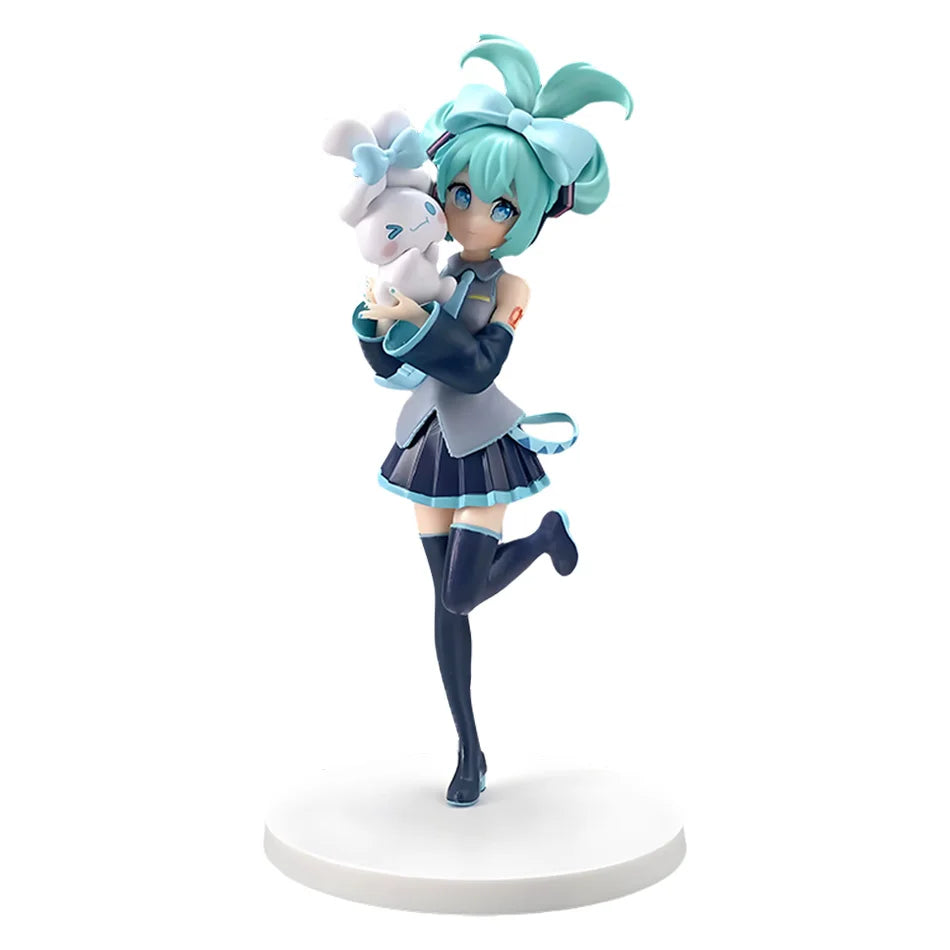 21 cm Sexy Girl Miku Anime Figur Mode Subclture Miku Actionfigur Weihnachtsgeschenk PVC Sammlung Modell Puppenspielzeug