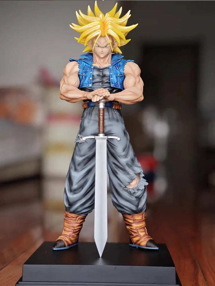 JT Toys 53 cm Dragon Ball Anime Figur Torankusu Figur Trunks PVC Statue Sammlung Modell Dekoration Benutzerdefiniertes Geschenkspielzeug