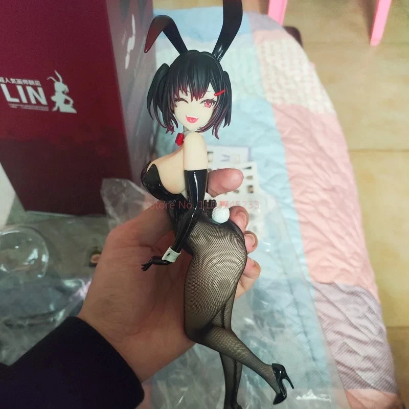 Bearpanda Bunny Girl Asanagi Rin Xiya 3D Crystal Eye Temperature Paint Kawaii Garage Kit Creative Scene Models Classic Anime Toy