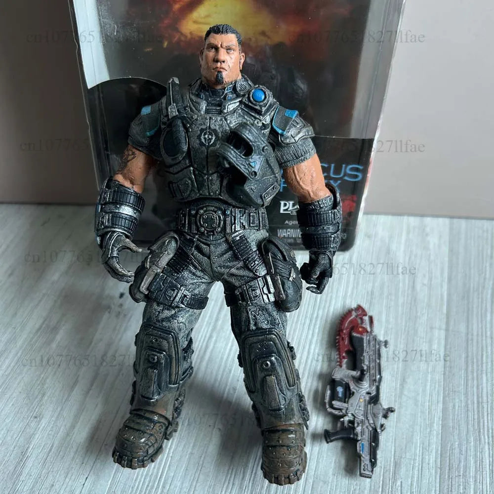 Game Gears of War DOMINIC santiago Marcus Fenix 18CM Action Figure Collectible Model Toys Joint Movable Doll Birthday Present