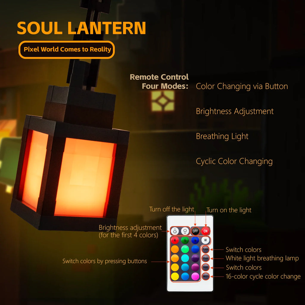 My world around the night light with the same pixel lamp bedside LED atmosphere light Creative Lantern charging clap light