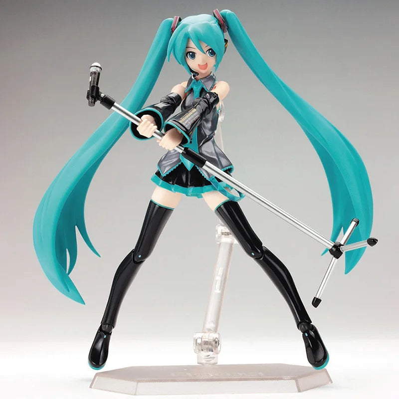 Anime FIGMA Hatsune Miku Actionfiguren Bewegliche Gelenke Enthalten Die Requisiten Desktop-Dekoration Sammlung PVC Modell Spielzeug Kinder Geschenke