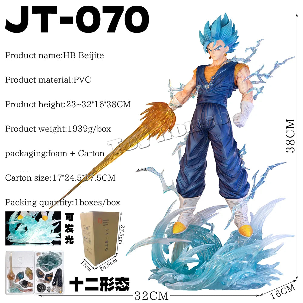 53cm JT Statue Dragon Ball Z 2% Trunks Torankusu Future Super Saiyan Large Size Action Figures Collection Mode Doll Toy Gift